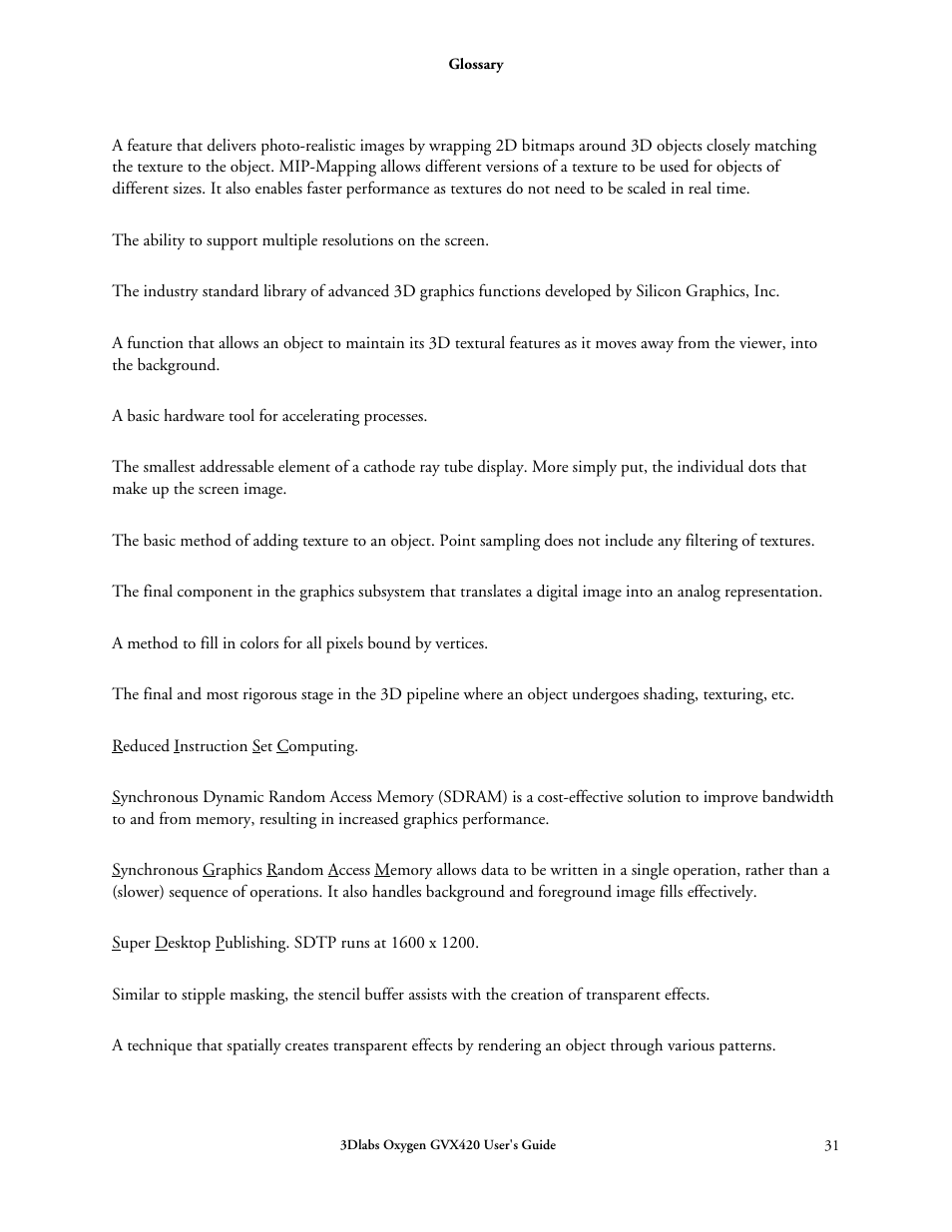 3DLABS Oxygen GVX420 User Manual | Page 41 / 44