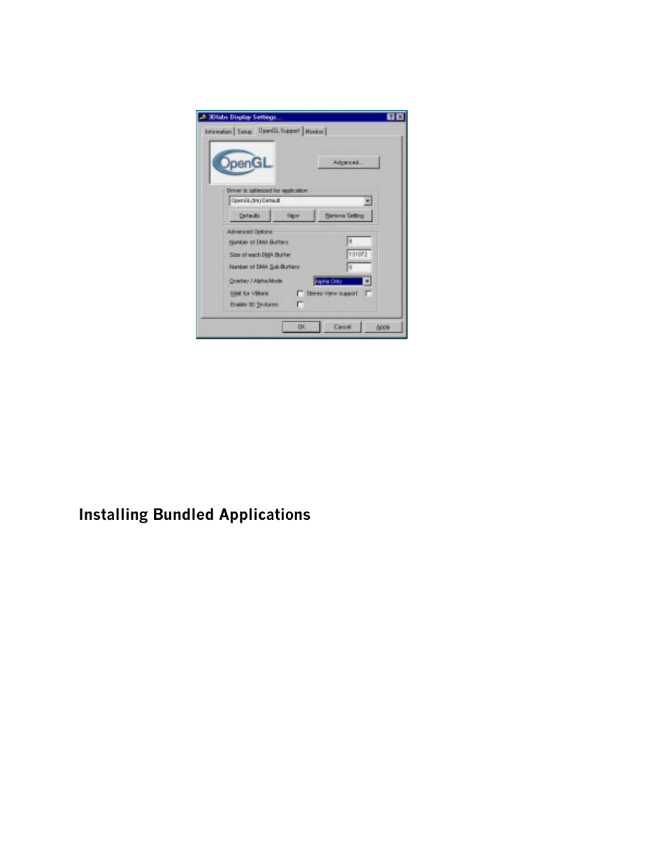 Qvwdoolqj%xqgohg$ssolfdwlrqv | 3DLABS Oxygen GVX1 Pro User Manual | Page 22 / 34