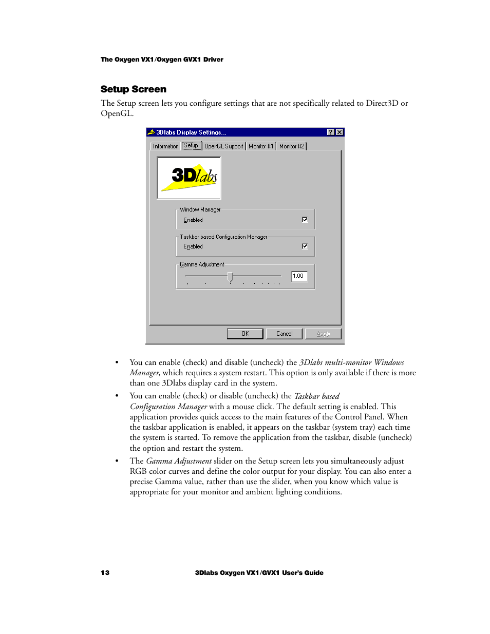 3DLABS Oxygen VX1 User Manual | Page 22 / 52