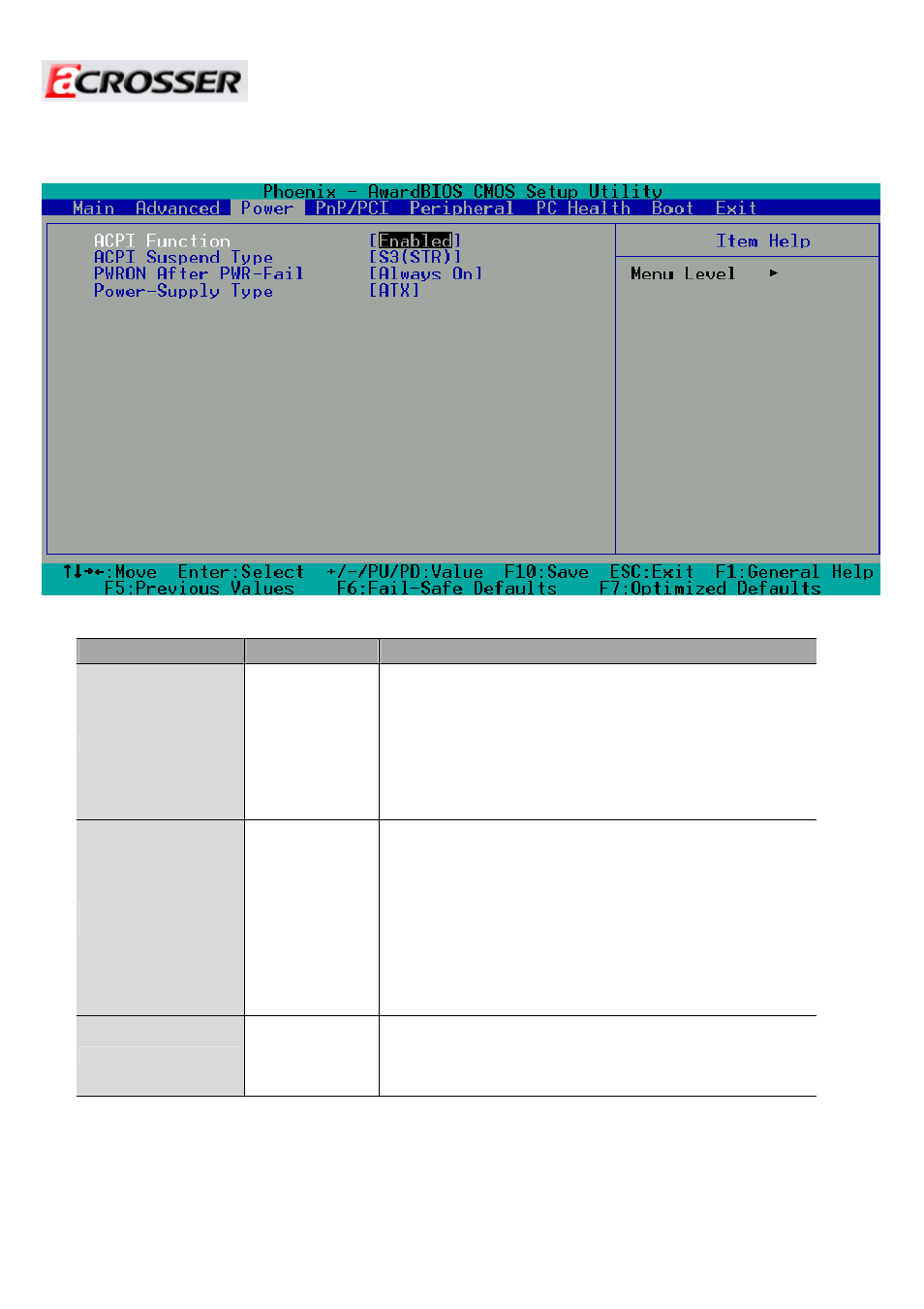 3 power setup | Acrosser AR-B5630 User Manual | Page 22 / 32