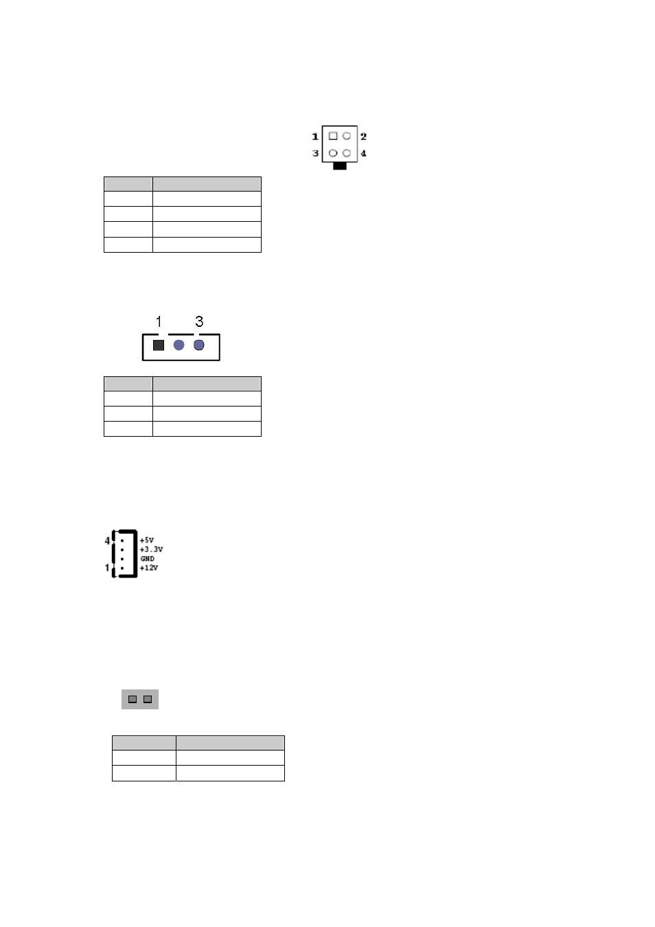 1 at power input (pwr2), 2 atx function connector (con2), 3 sata power (con3) | 4 serirq connector (jp2) | Acrosser AR-B5630 User Manual | Page 13 / 33