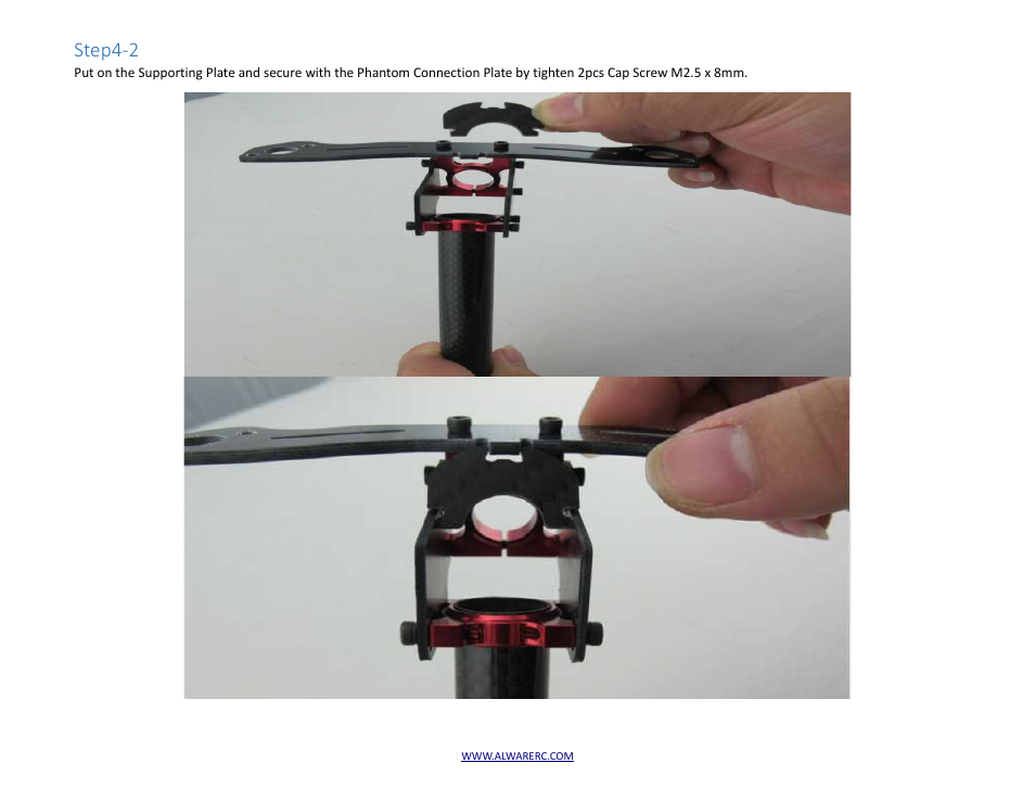 Step4-2 | Alwarerc Alware Landing Gear for Phantom 1/ 2 User Manual | Page 12 / 16