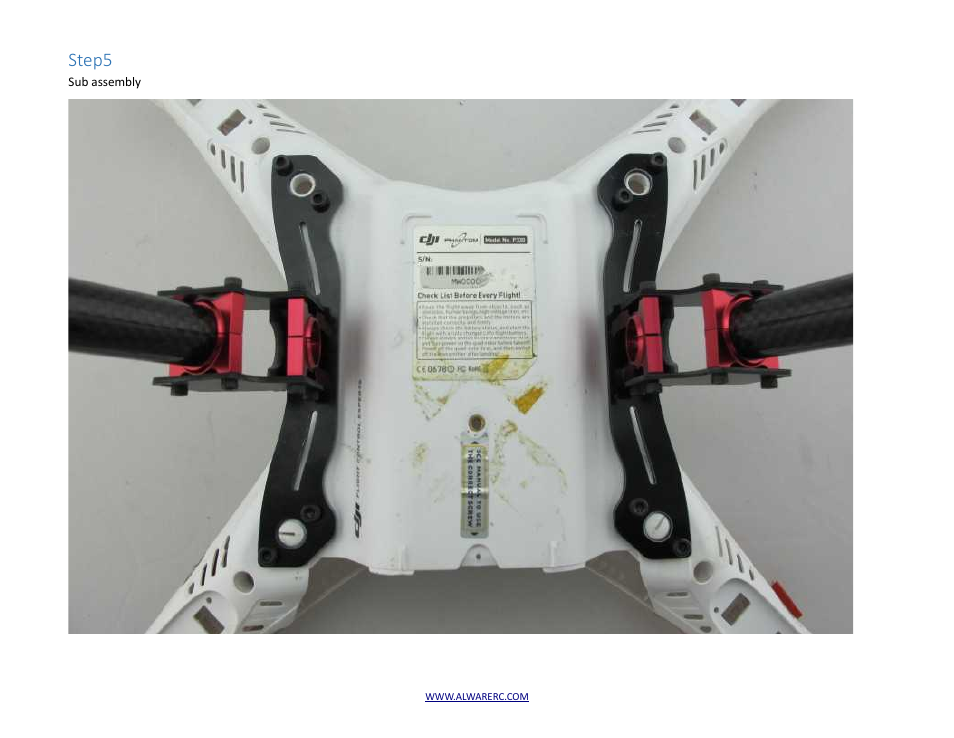 Step5 | Alwarerc Alware Landing Gear for Phantom 1/ 2 User Manual | Page 15 / 16