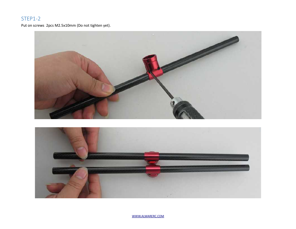 Step1-2 | Alwarerc Alware Landing Gear for Phantom 1/ 2 User Manual | Page 4 / 16