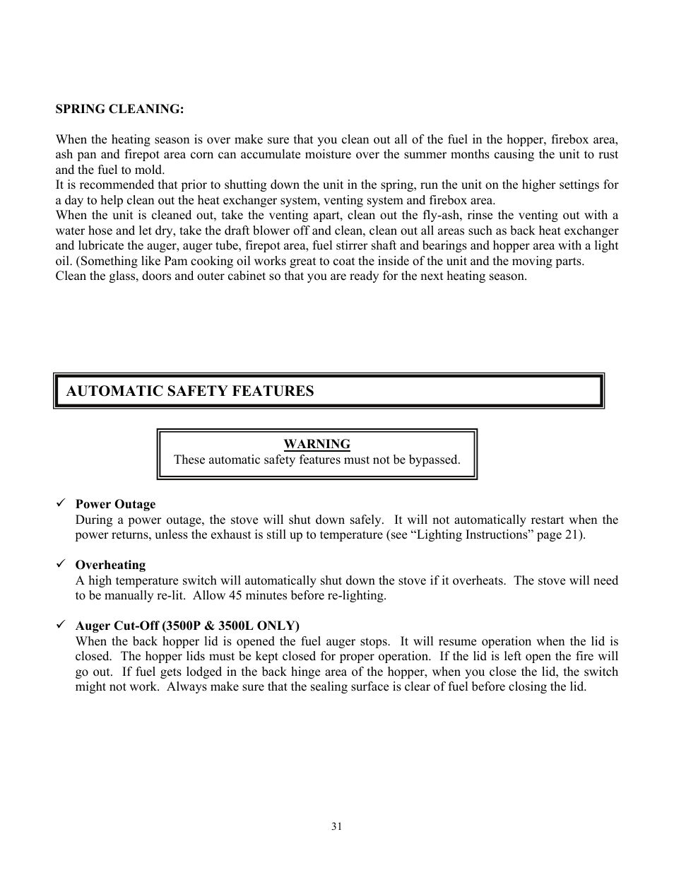 American Energy Systems MagnuM Countryside User Manual | Page 31 / 44