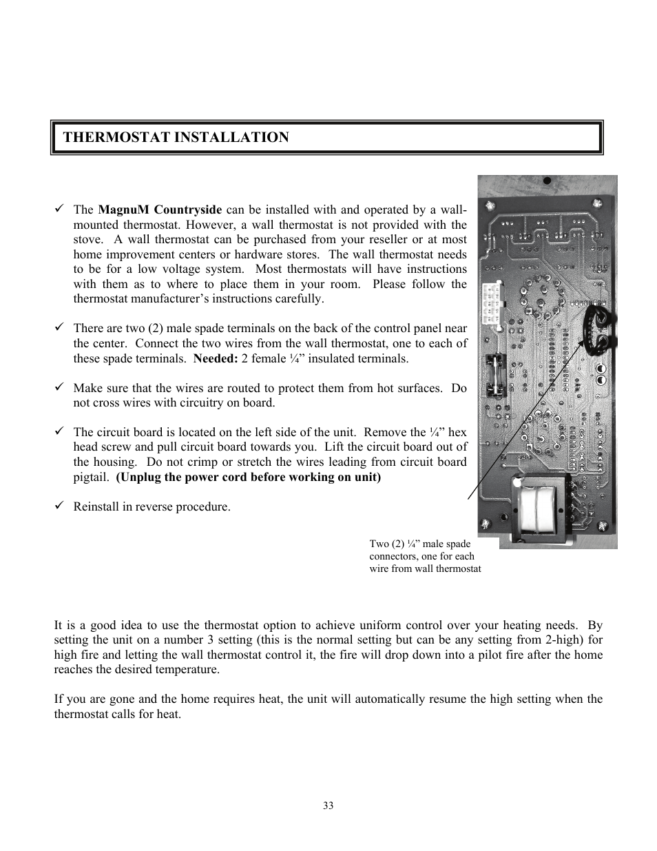 American Energy Systems MagnuM Countryside User Manual | Page 33 / 44