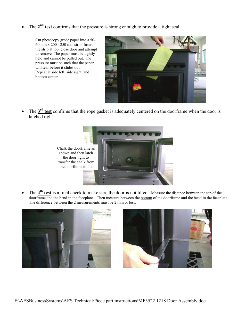 American Energy Systems MF3522 Door User Manual | Page 2 / 2