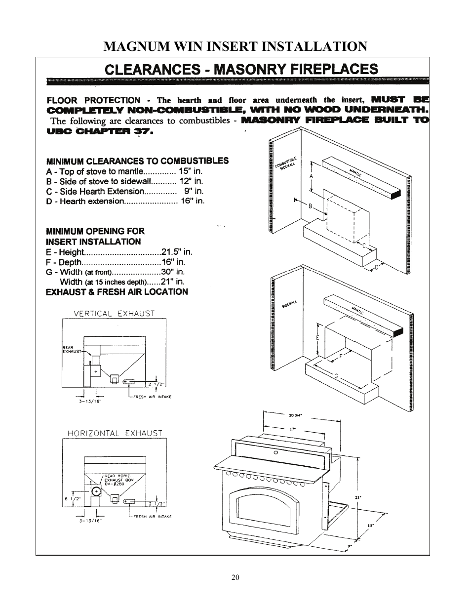 Magnum win insert installation | American Energy Systems MagnuM Winchester User Manual | Page 20 / 49