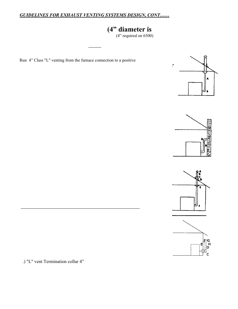 Chimney and venting (4” diameter is required), Horizontal/vertical | American Energy Systems MagnuM 7500 User Manual | Page 13 / 44