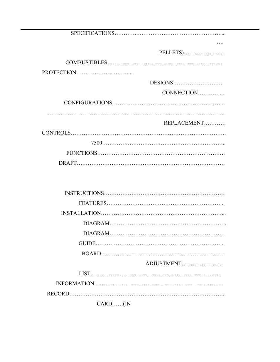 Table of contents page | American Energy Systems MagnuM 7500 User Manual | Page 2 / 44