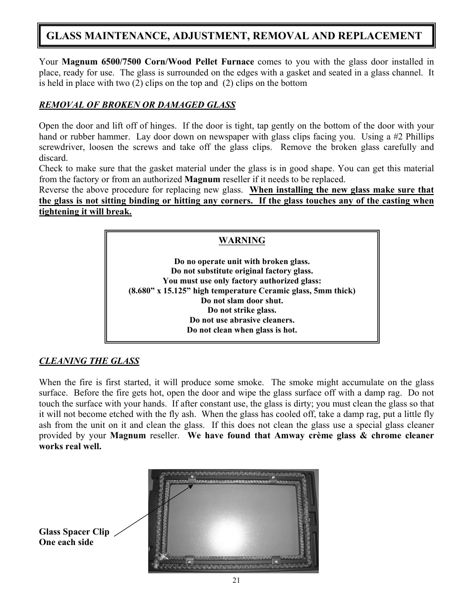 American Energy Systems MagnuM 7500 User Manual | Page 21 / 45