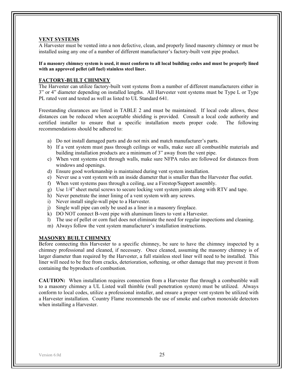 American Energy Systems Harvester User Manual | Page 25 / 57