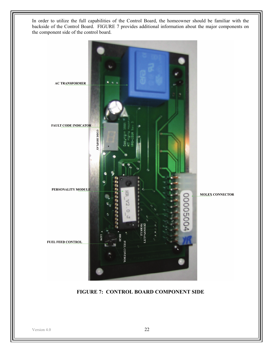 American Energy Systems Crossfire Pellet User Manual | Page 22 / 59