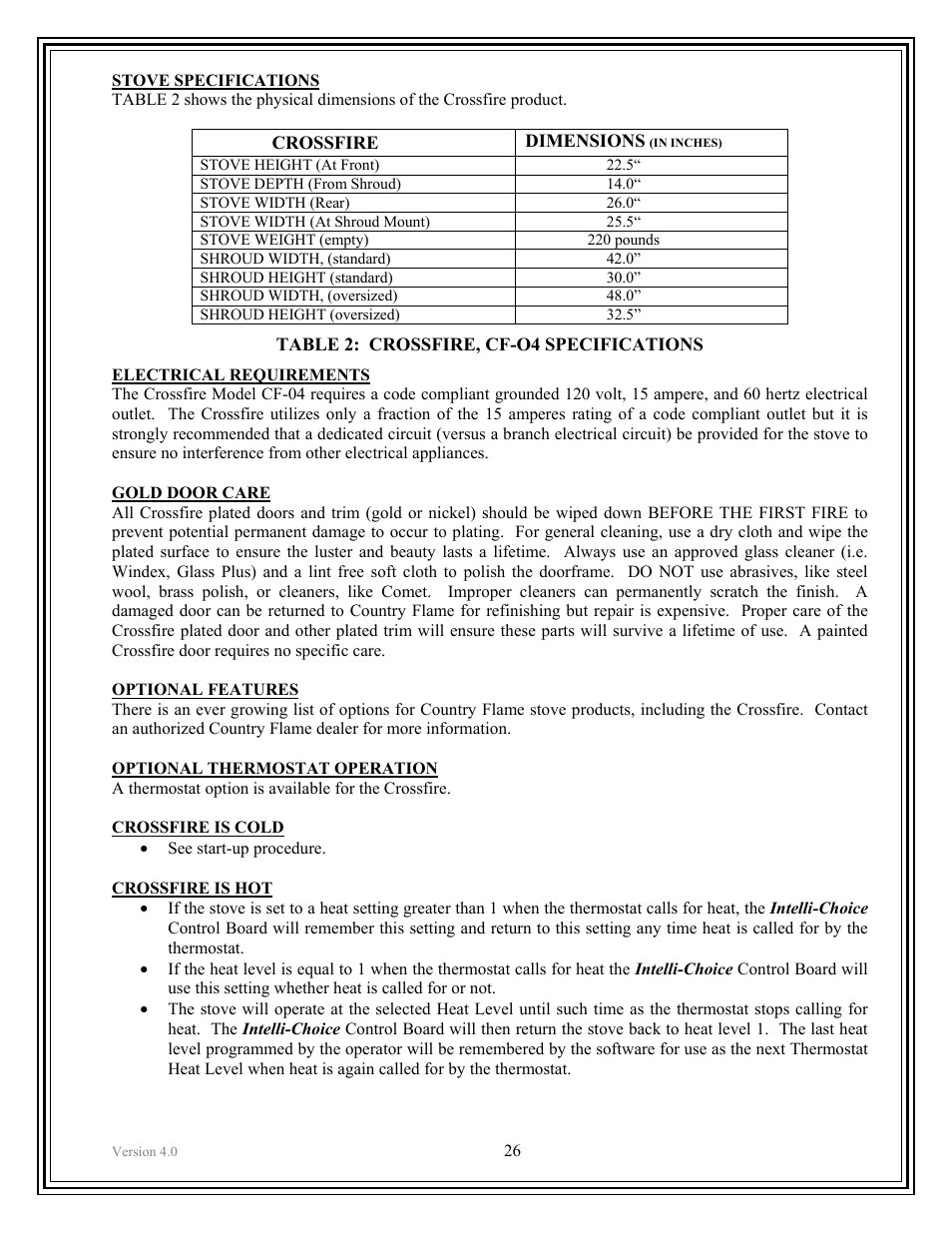American Energy Systems Crossfire Pellet User Manual | Page 26 / 59