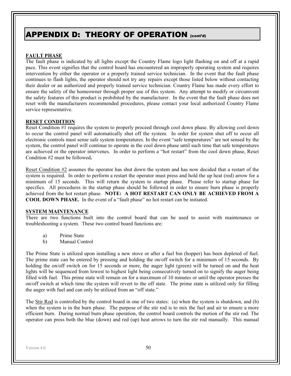 Appendix d: theory of operation | American Energy Systems Crossfire Pellet User Manual | Page 50 / 59