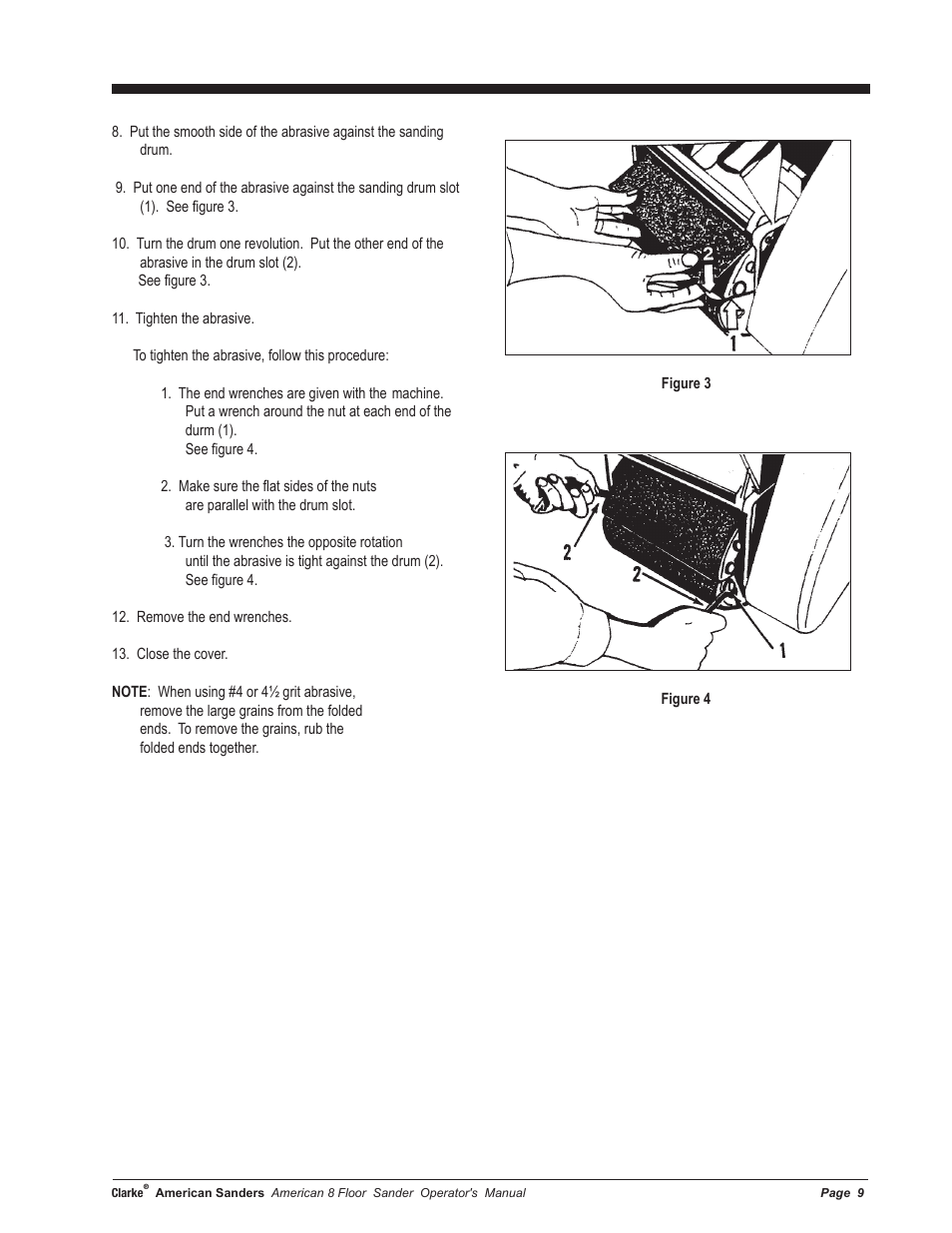American Sanders American 8 Drum Sanders User Manual | Page 9 / 30