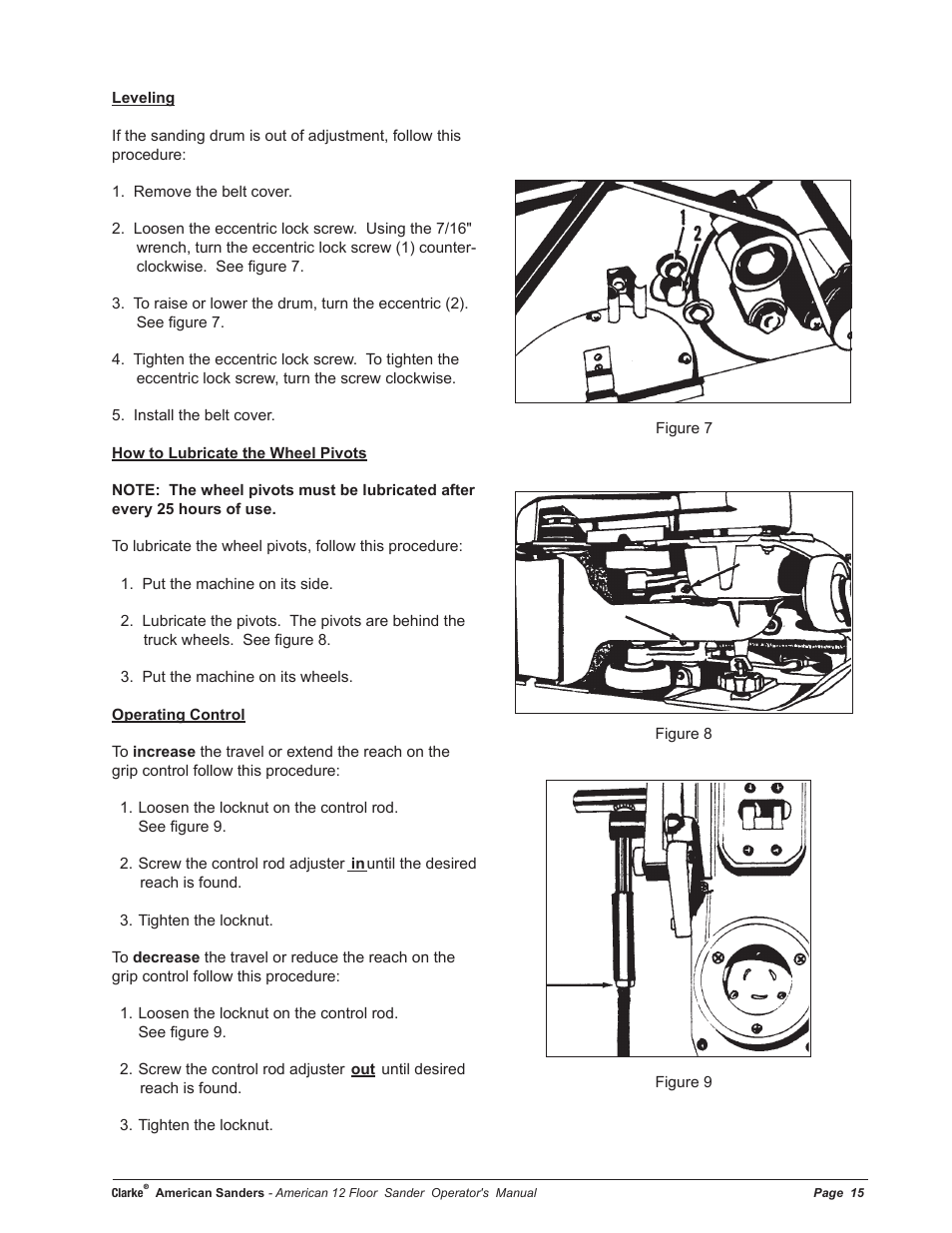 American Sanders American 12 Drum Sanders User Manual | Page 15 / 40