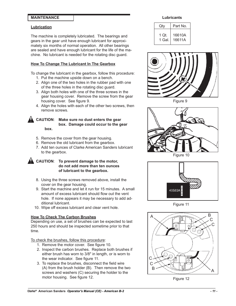 American Sanders B-2+ Edger User Manual | Page 11 / 20