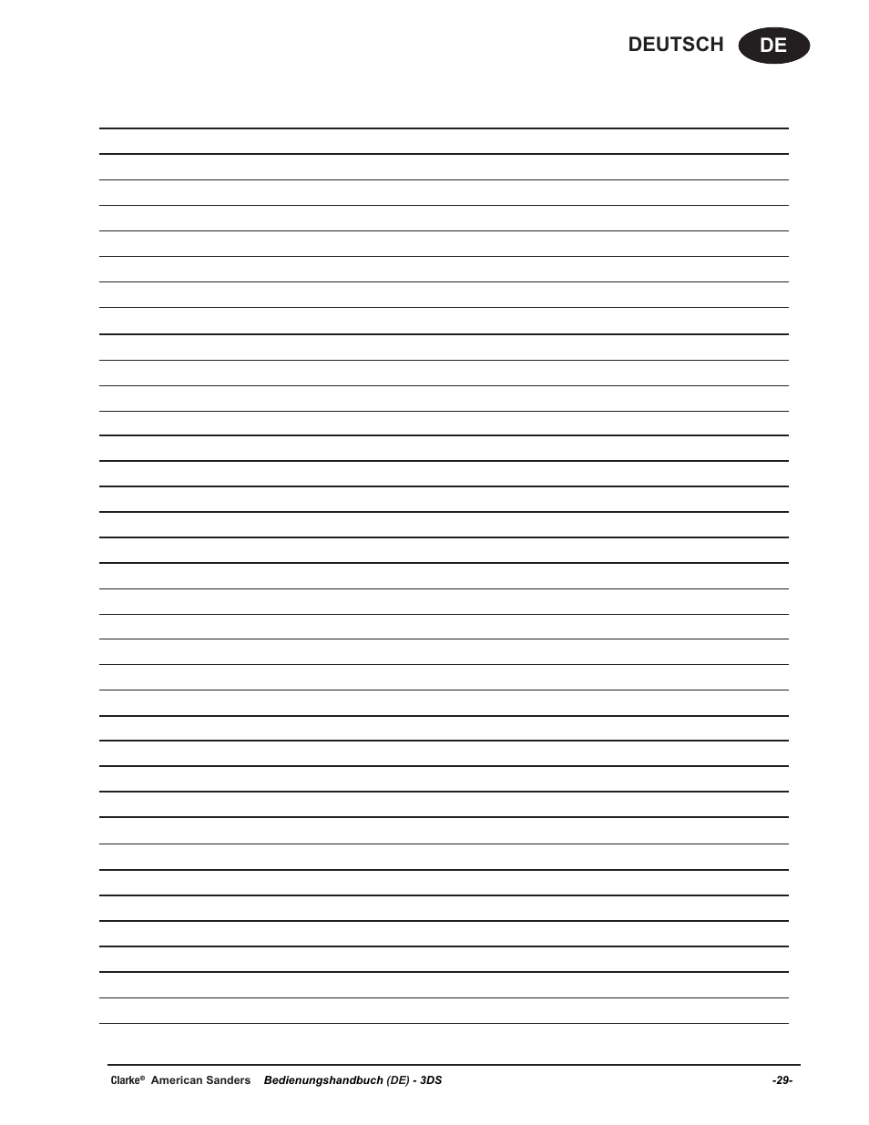 De deutsch | American Sanders 3DS Orbital Sander User Manual | Page 29 / 94