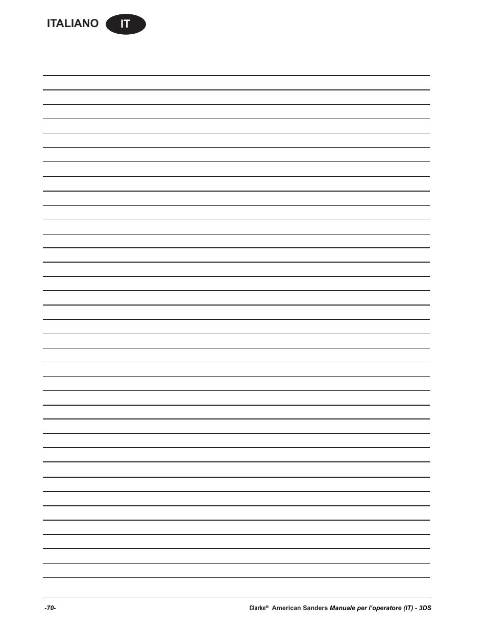 It italiano | American Sanders 3DS Orbital Sander User Manual | Page 70 / 94