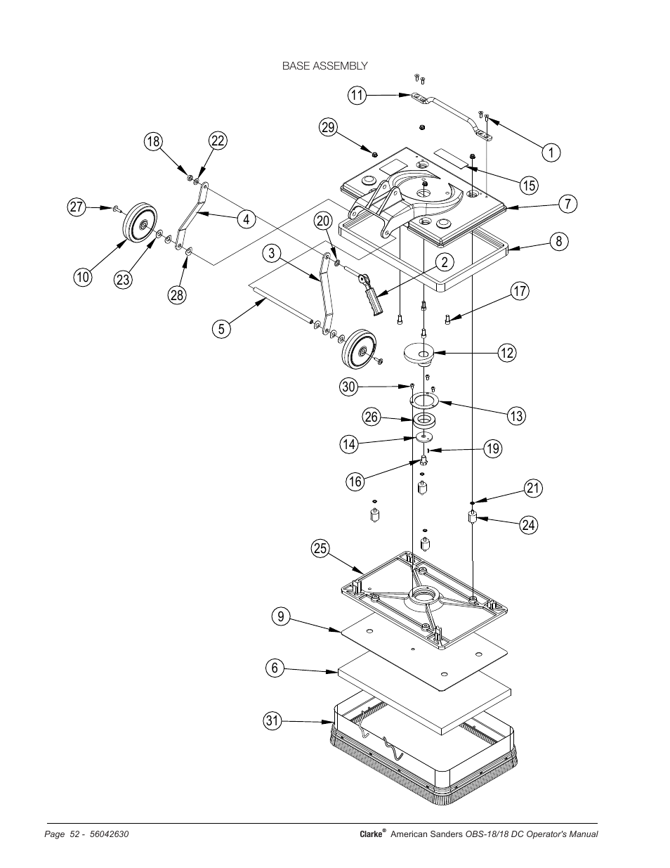 American Sanders OBS 18DC Orbital Sander User Manual | Page 52 / 60