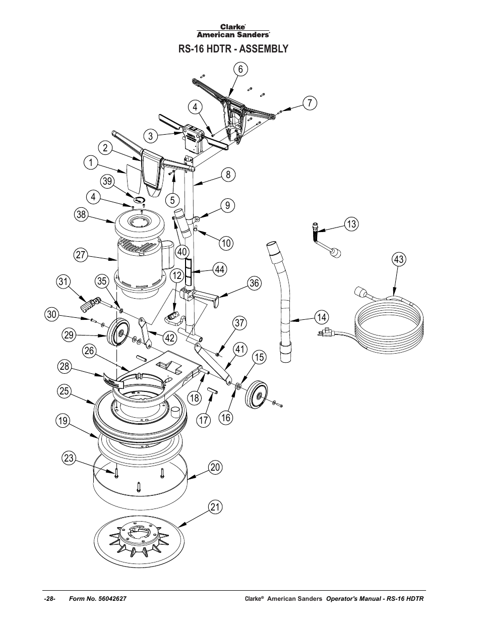 American Sanders RS-16DC Rotary Sander User Manual | Page 28 / 32