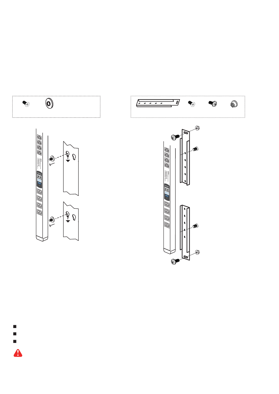 Unpacking package contents, Power on, 1 ) vertical mts / mt pdu x 1 | 2 ) rackmount mts / mt pdu x 1 or | Austin Hughes PPS-01 User Manual | Page 3 / 12