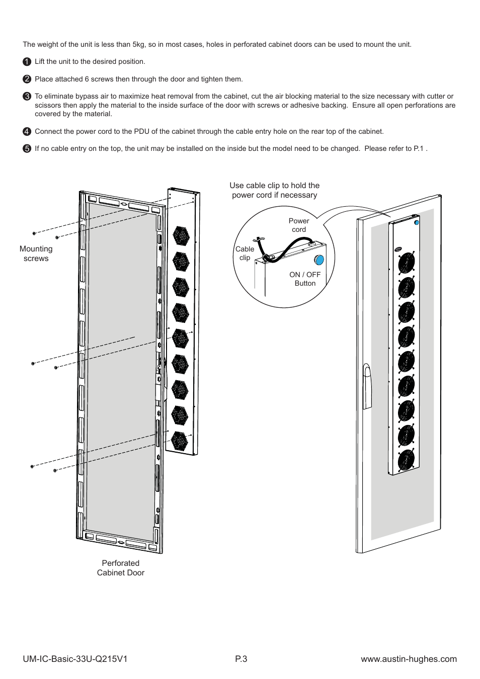 Installation steps | Austin Hughes F-33.9 User Manual | Page 5 / 8