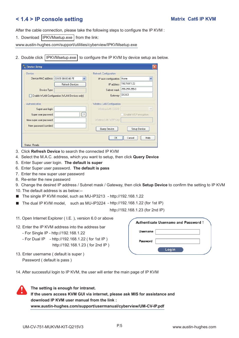4 > ip console setting | Austin Hughes MU1604 User Manual | Page 9 / 28