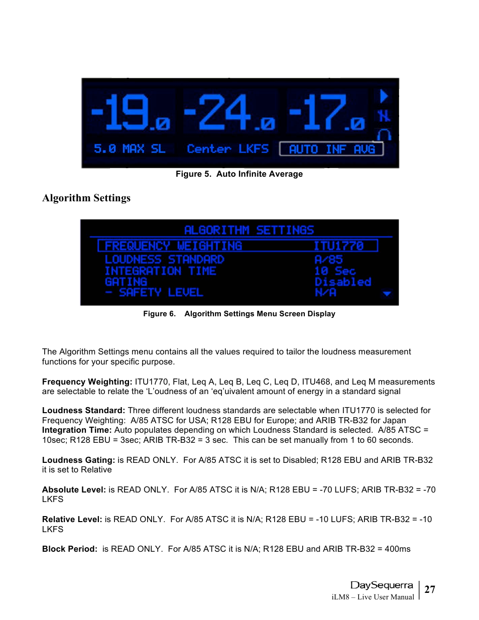 DaySequerra iLM8 Live User Manual | Page 27 / 46