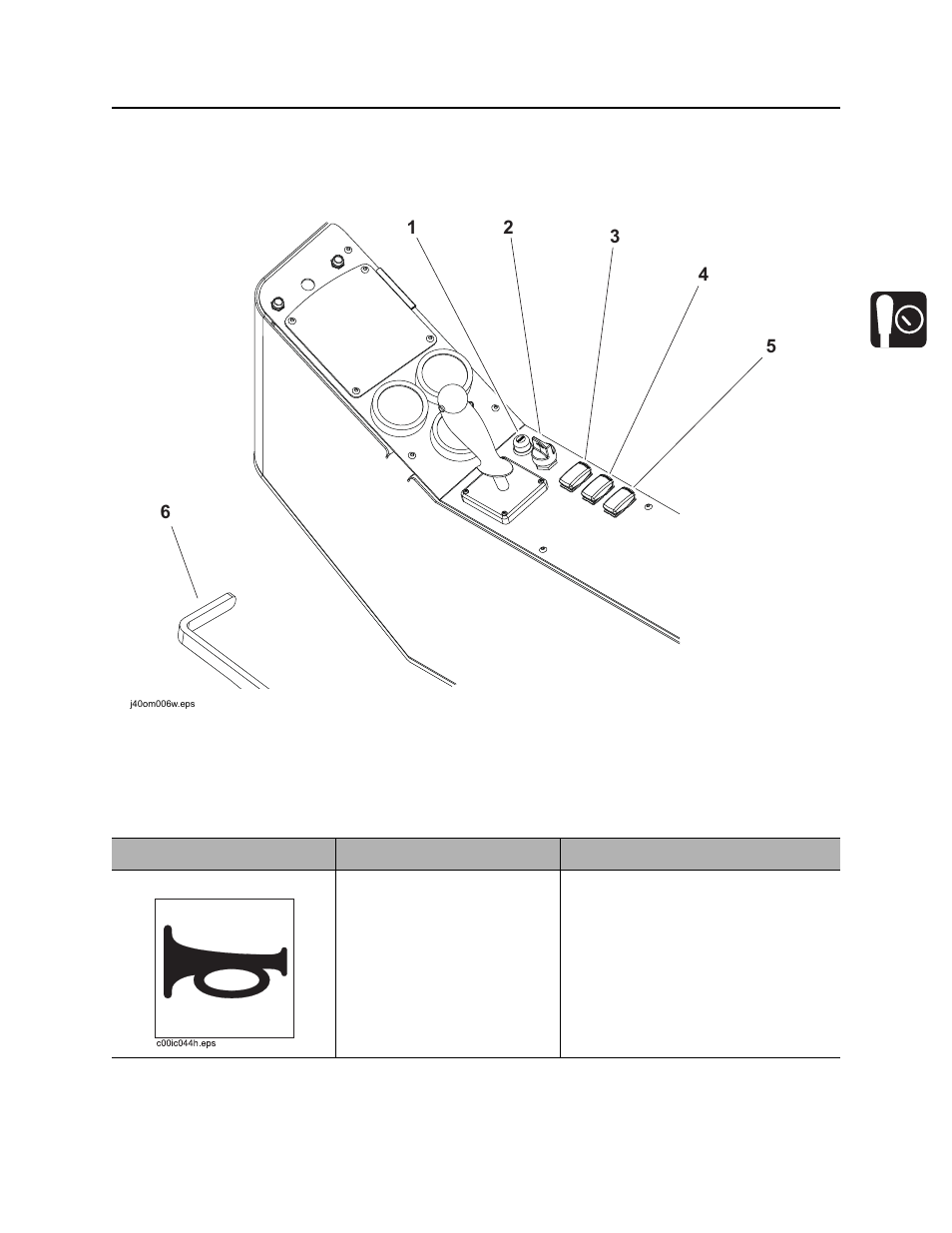 Right control console, Operation controls, Jt60/jt60 all terrain operator’s manual | Ditch Witch JT60AT User Manual | Page 39 / 218
