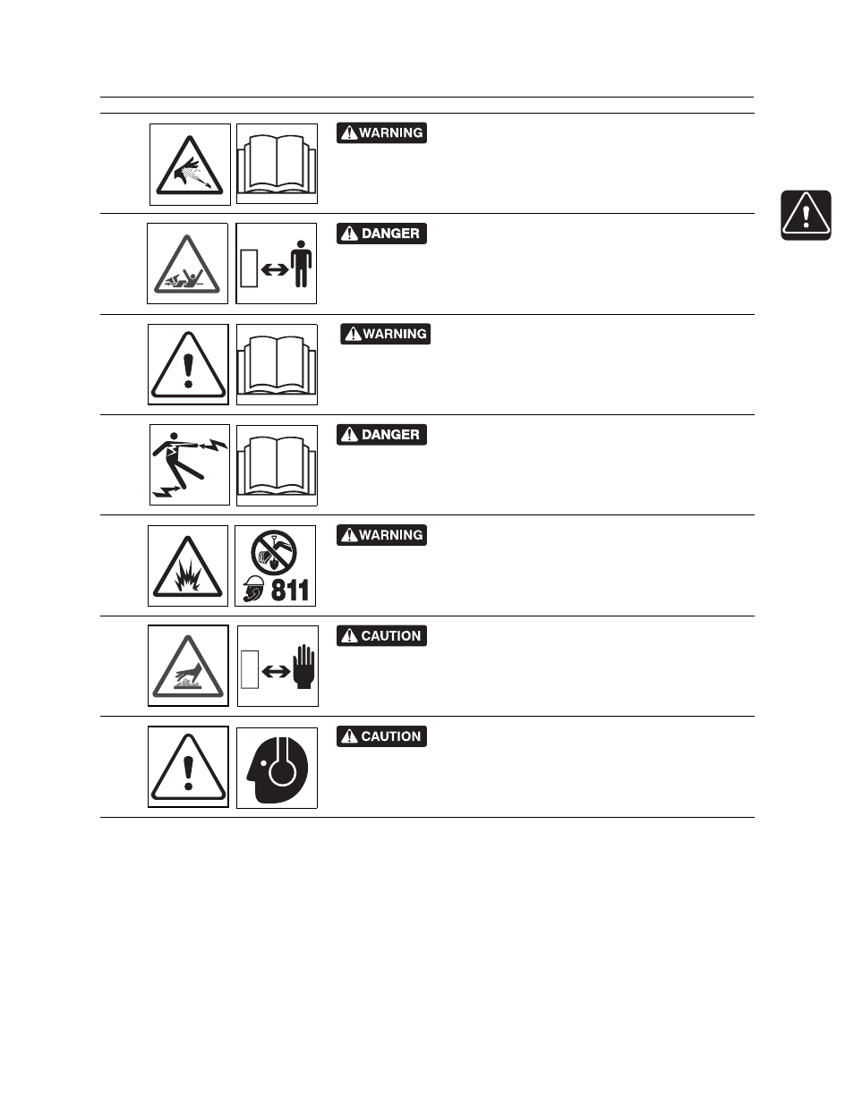 Mr90 operator’s manual, Machine safety alerts | Ditch Witch MR90 User Manual | Page 20 / 121