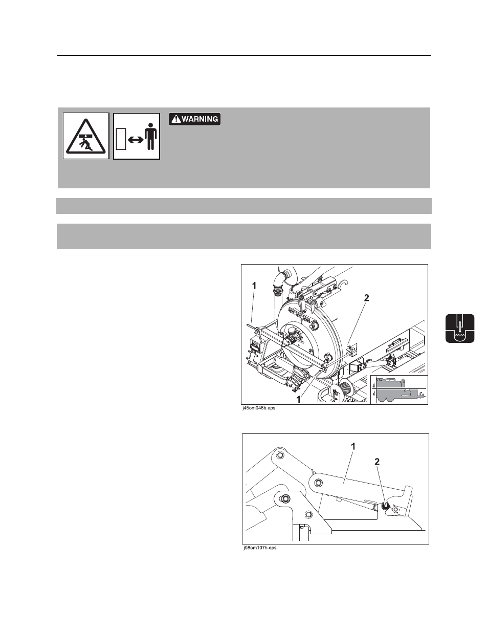 Hydraulic door (optional), Mv800 operator’s manual | Ditch Witch MV800 User Manual | Page 54 / 111