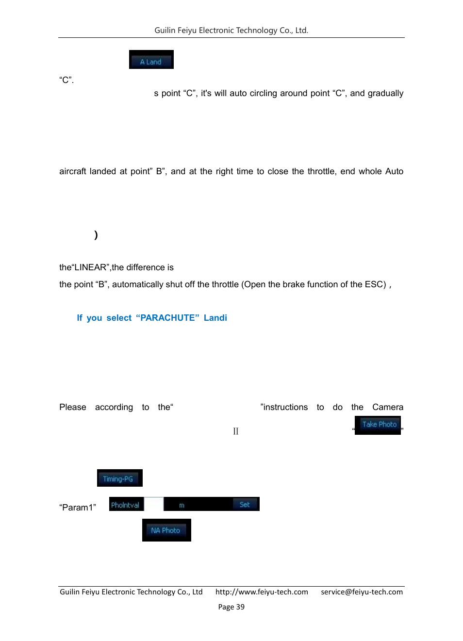 Auto take photo setting and using method, 9 auto take photo setting and using method | FeiYu Tech FY-Panda2 Autopilot User Manual | Page 40 / 53