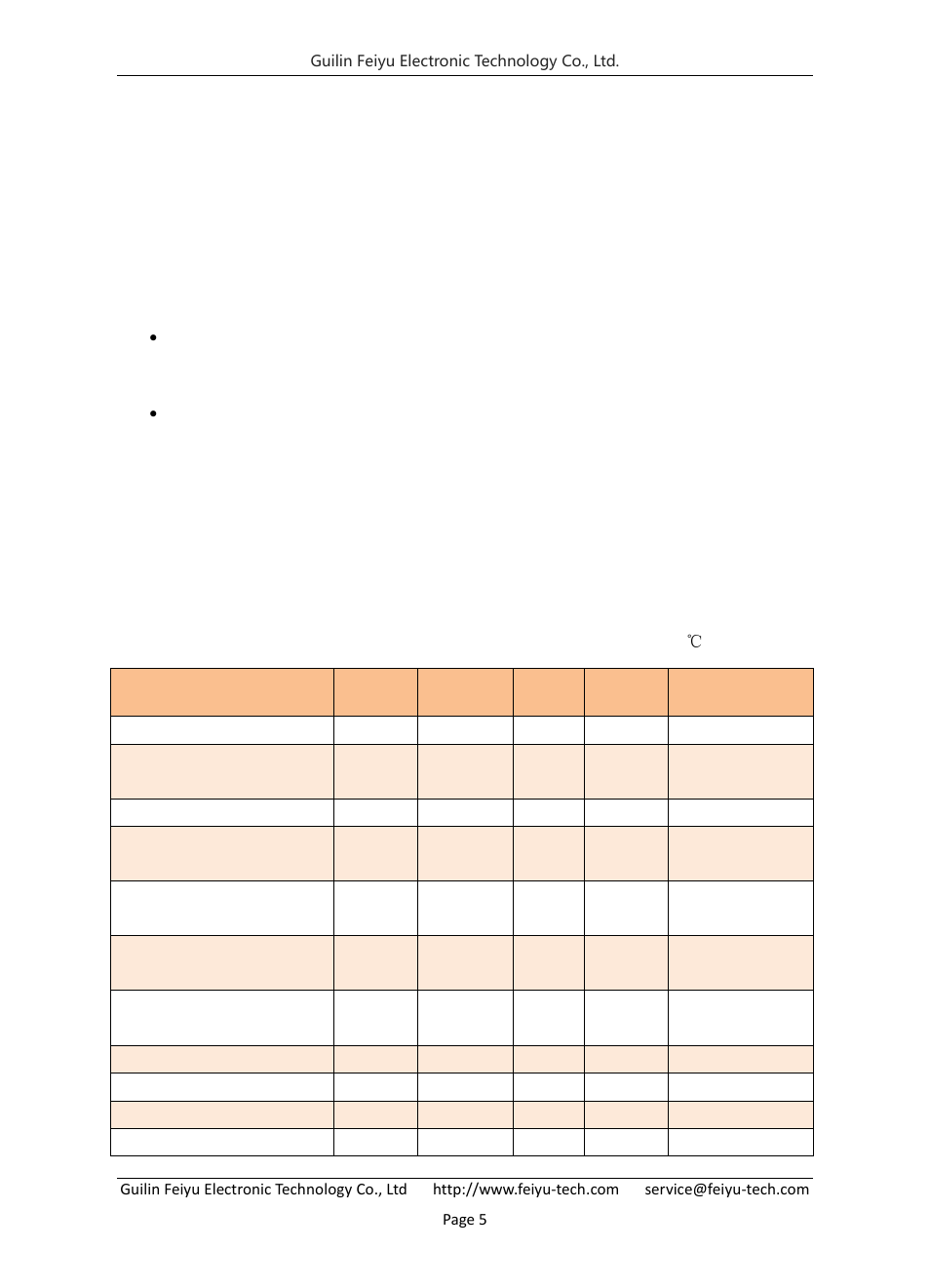 Technical parameters | FeiYu Tech FY-Panda2 Autopilot User Manual | Page 6 / 53