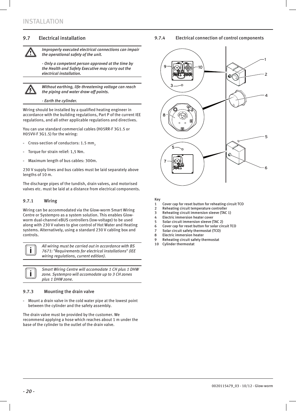 Installation | Glow-worm Clearly Solar Cylinders User Manual | Page 22 / 32