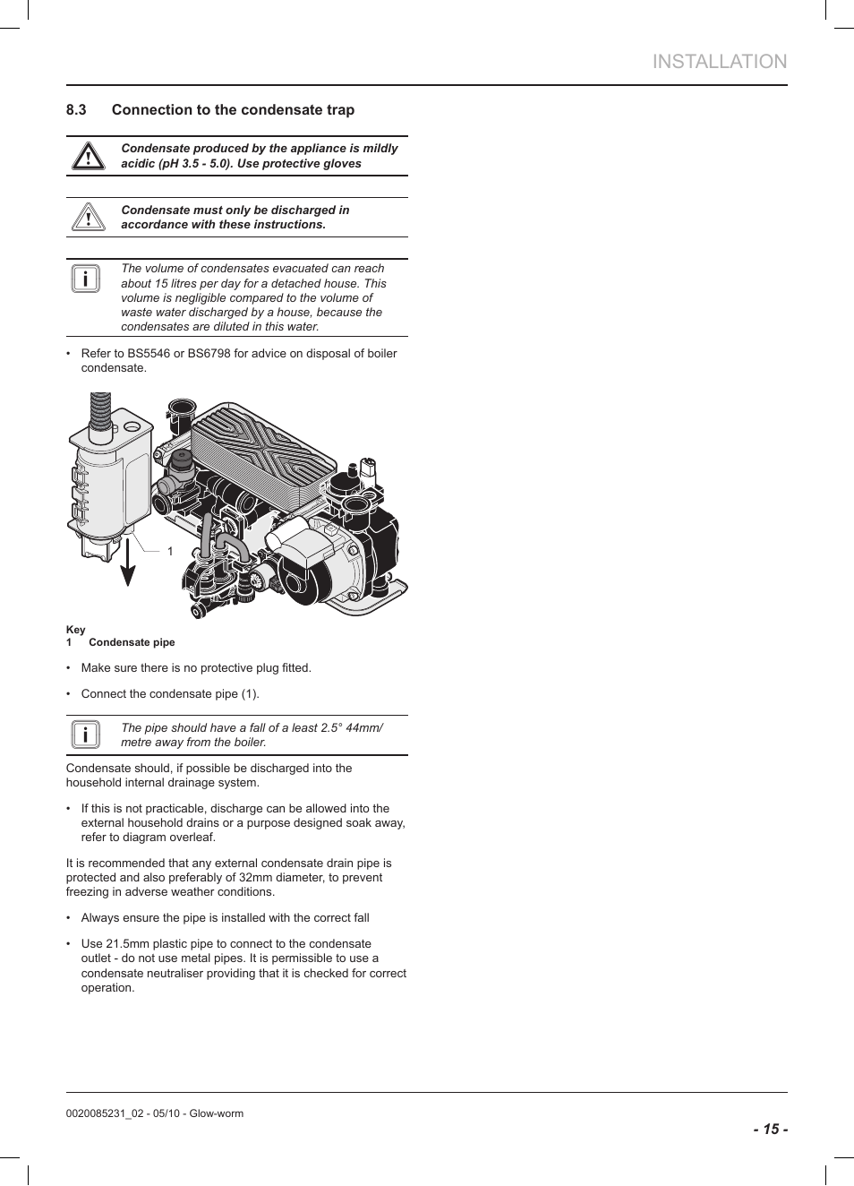 Installation | Glow-worm Ultracom2 cxi User Manual | Page 17 / 64