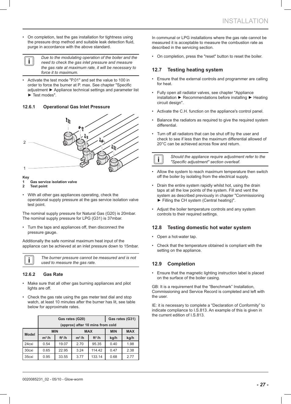 Installation | Glow-worm Ultracom2 cxi User Manual | Page 29 / 64