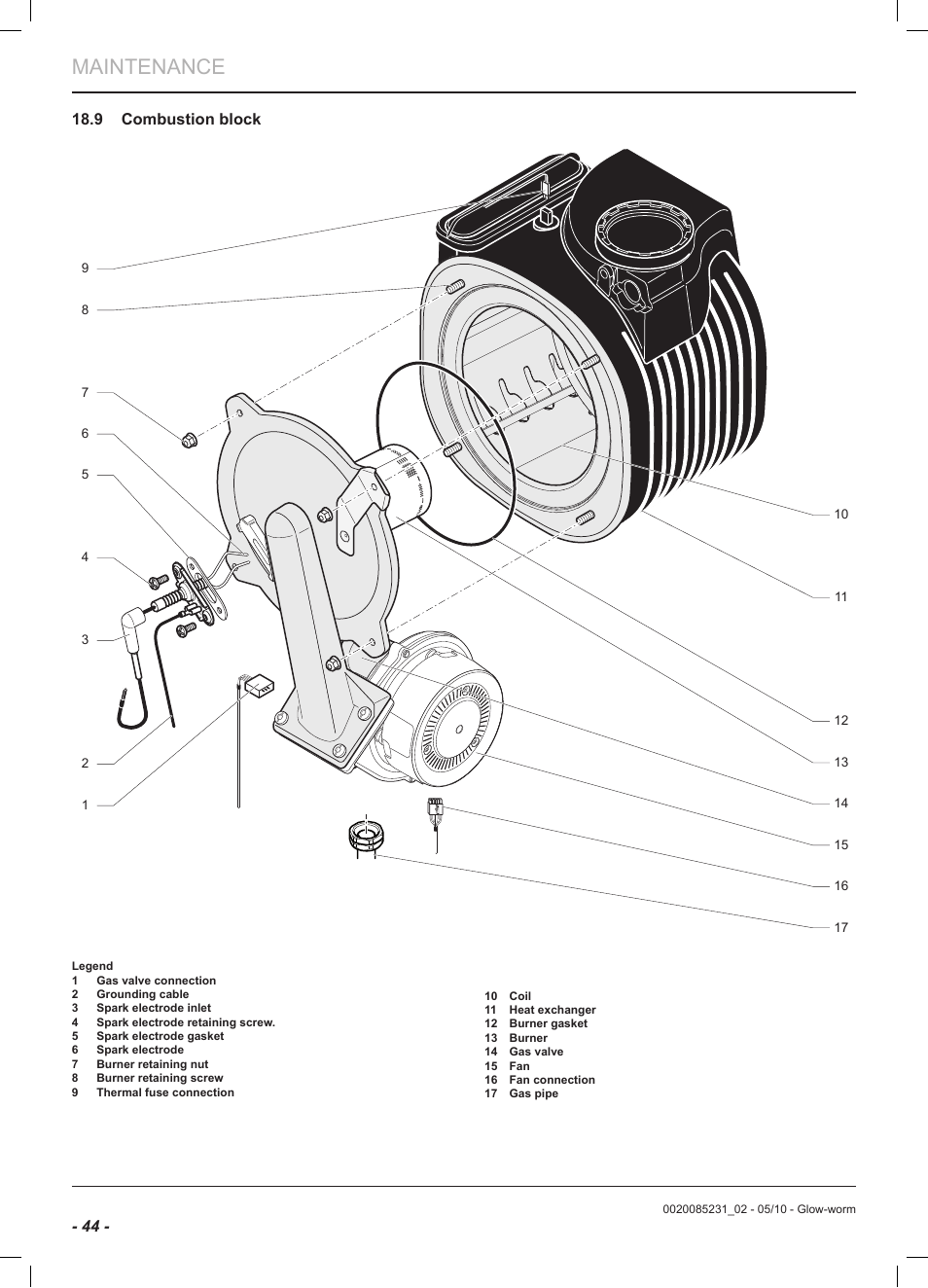 Maintenance | Glow-worm Ultracom2 cxi User Manual | Page 46 / 64