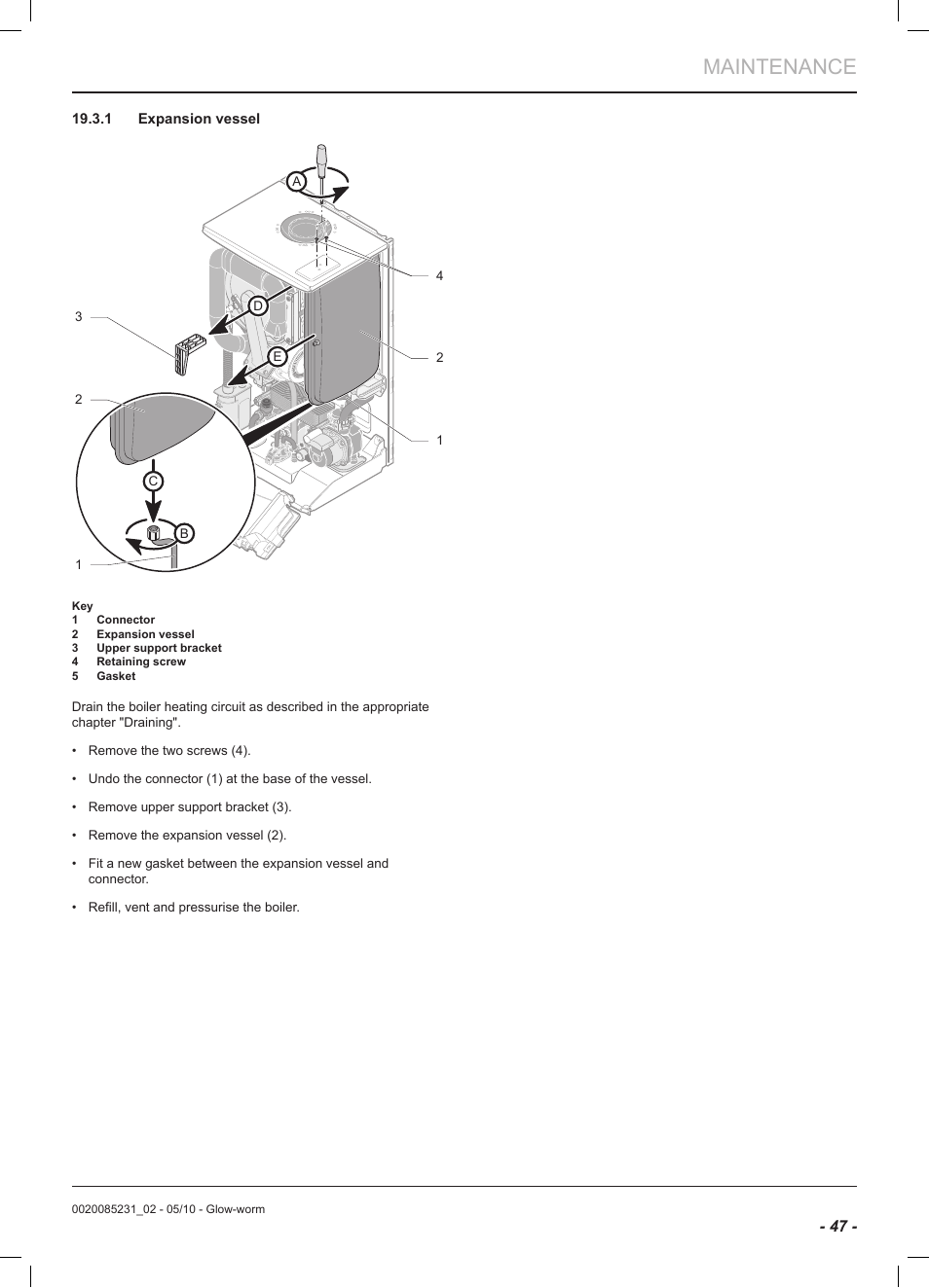 Maintenance | Glow-worm Ultracom2 cxi User Manual | Page 49 / 64