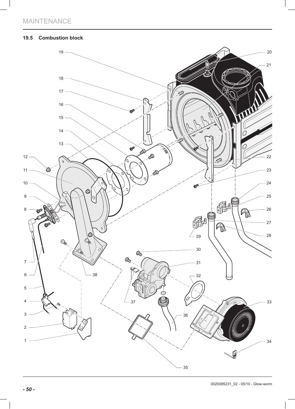 Maintenance | Glow-worm Ultracom2 cxi User Manual | Page 52 / 64