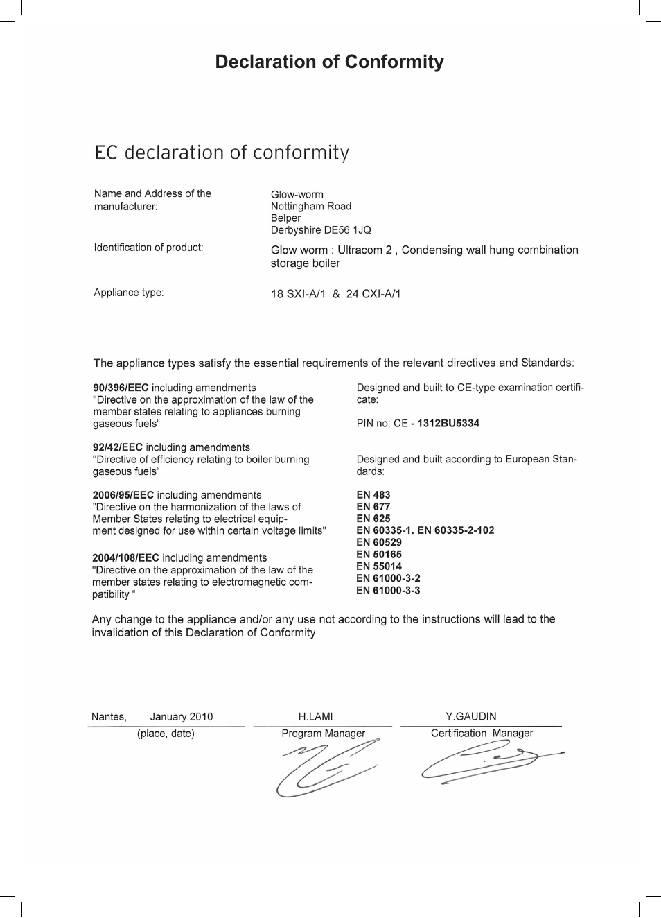 Glow-worm Ultracom2 cxi User Manual | Page 59 / 64