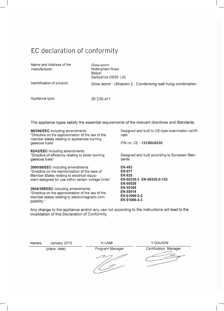 Glow-worm Ultracom2 cxi User Manual | Page 60 / 64