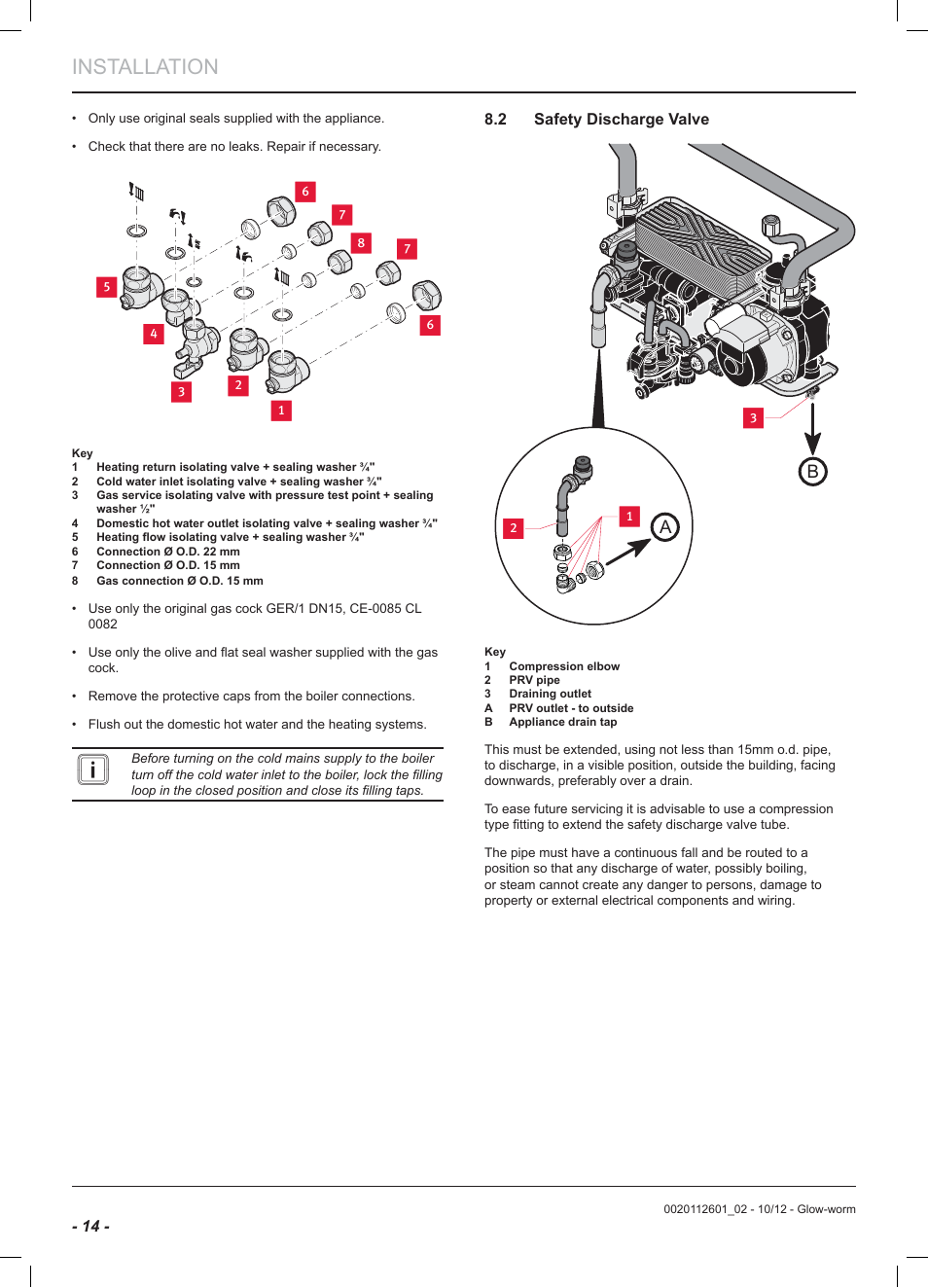 Installation | Glow-worm Ultracom2 cxi User Manual | Page 16 / 68