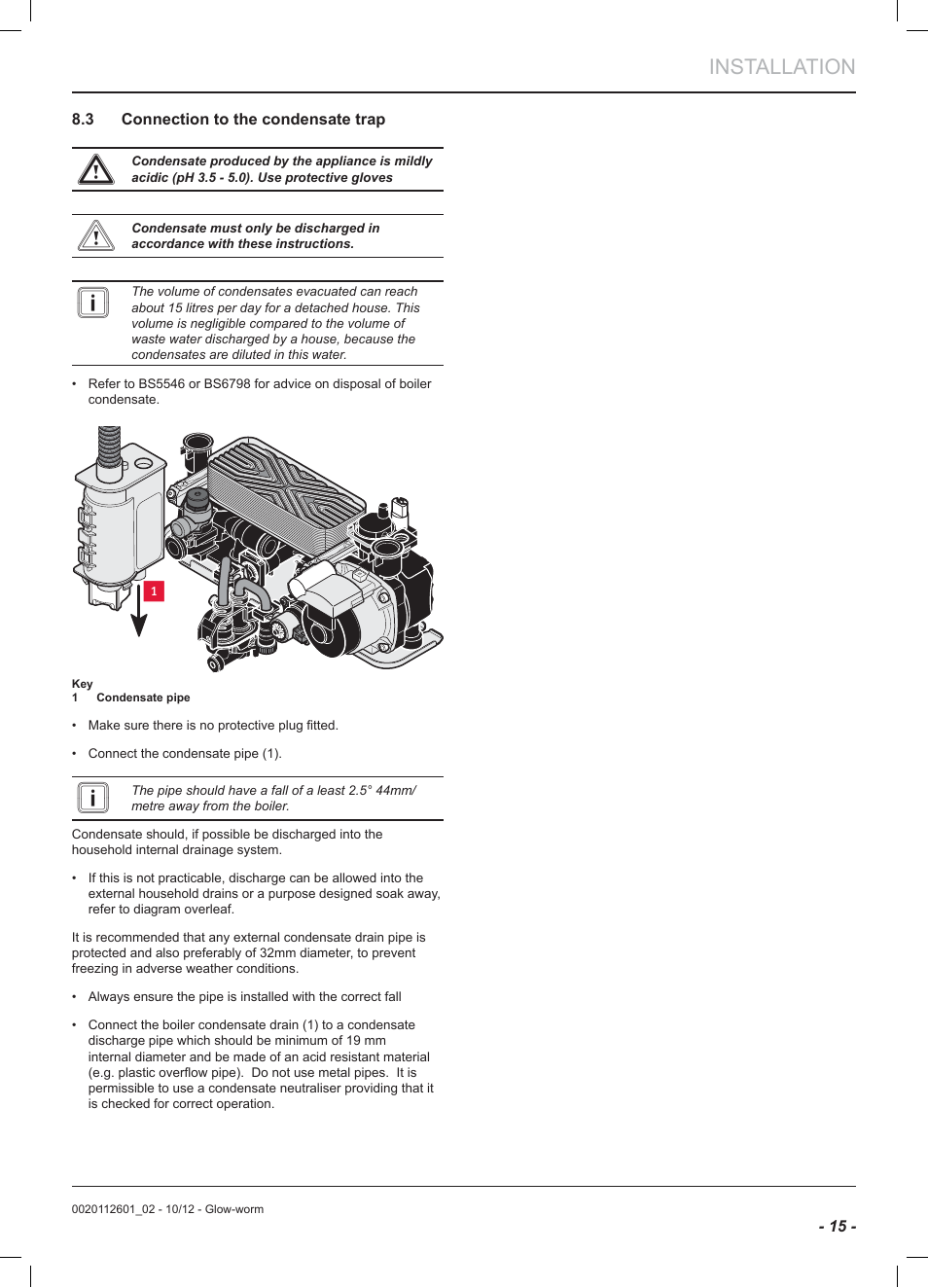 Installation | Glow-worm Ultracom2 cxi User Manual | Page 17 / 68