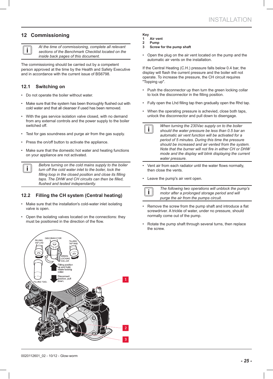 Installation | Glow-worm Ultracom2 cxi User Manual | Page 27 / 68