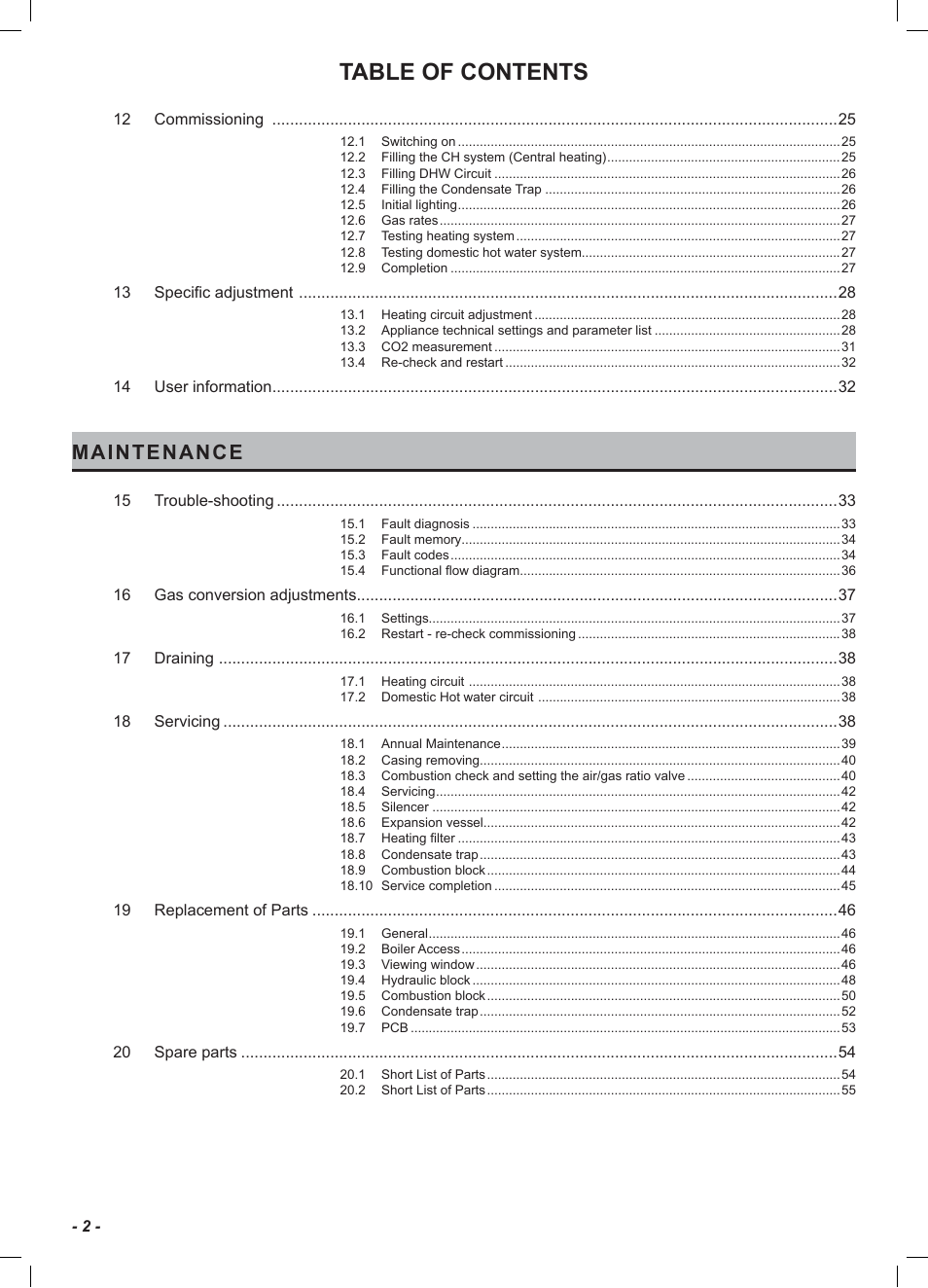 Glow-worm Ultracom2 cxi User Manual | Page 4 / 68