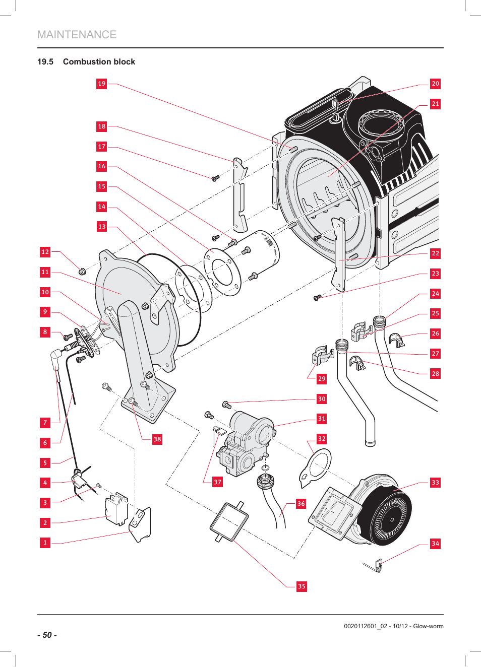 Maintenance | Glow-worm Ultracom2 cxi User Manual | Page 52 / 68