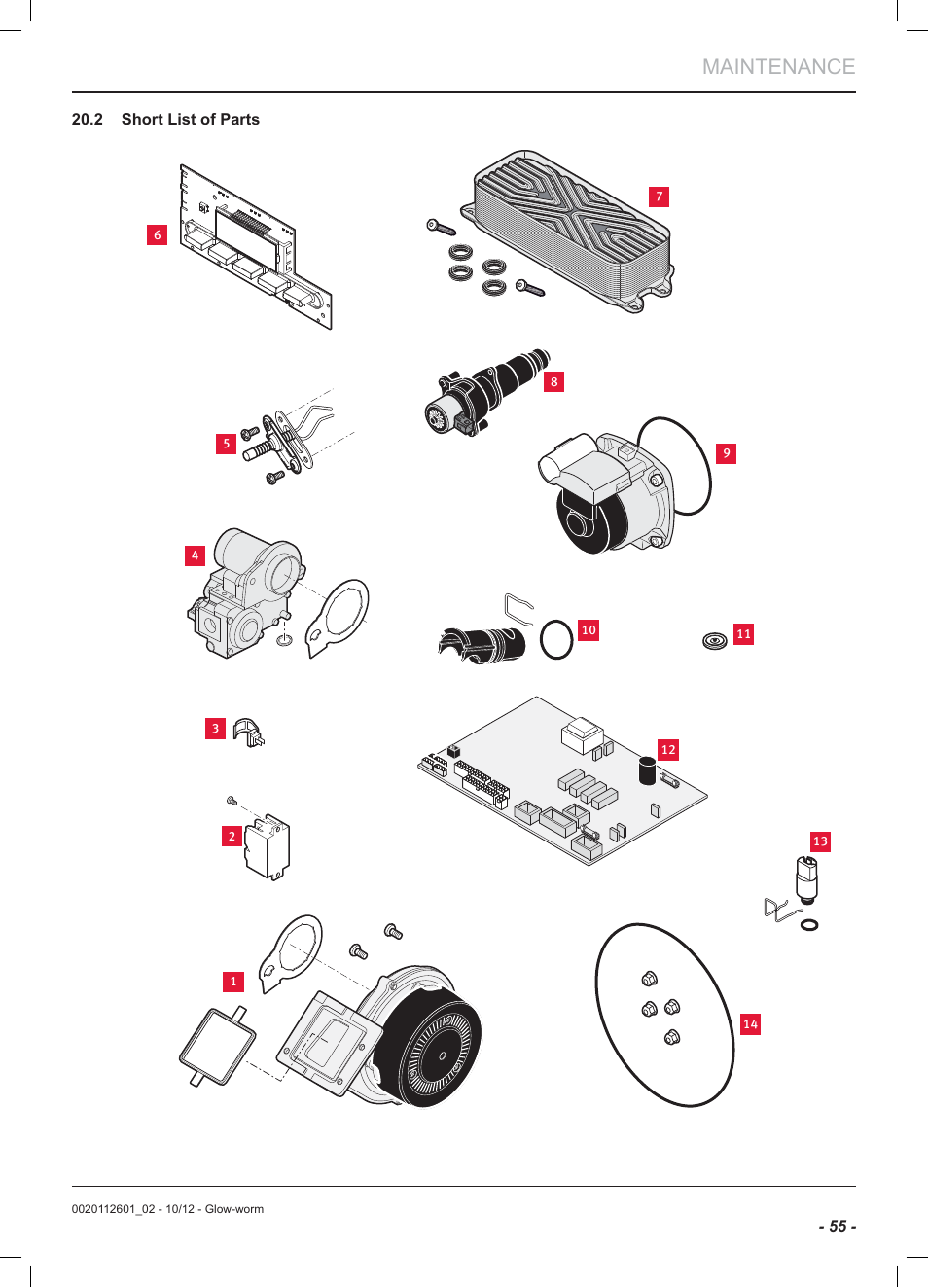 Maintenance | Glow-worm Ultracom2 cxi User Manual | Page 57 / 68