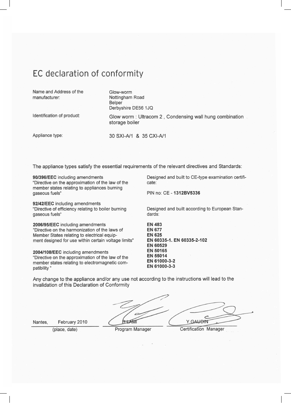 Glow-worm Ultracom2 cxi User Manual | Page 61 / 68